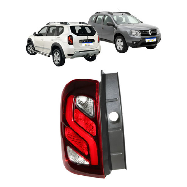 Lanterna Renault Duster 2016 2017 2018 2019 2020 L.e Led  - Esquerdo - Vermelho