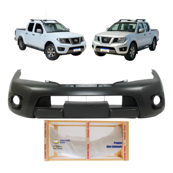 Parachoque Nissan Frontier Sl Sv Attack 2013 2014 2015 2016 Preto