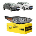 Farol Direito Ford New Fiesta 2015 2016 2017 Cromado/âmbar Direito/passageiro