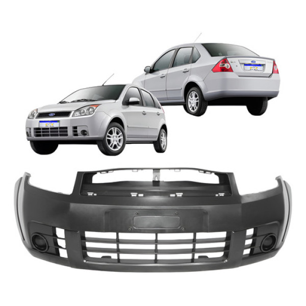 Parachoque Dianteiro Ford Fiesta 2008 2009 2010 Novo Preto