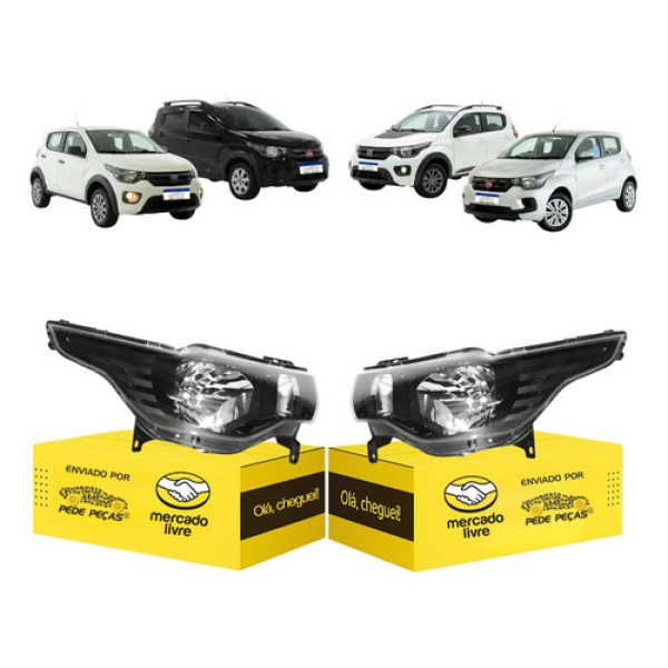 Par Farol Fiat Mobi 2016 2017 2018 19 20 21 22 23 24 25 2026 Direito