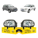 Par Farol Renault Clio Hatch Sedan 1999 2000 01 02 2003 Novo Ambos Lados