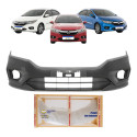 Parachoque Honda City 2018 2019 2020 Preto Liso Para Pintura