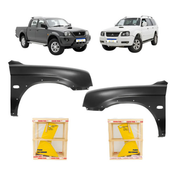 Par Paralama Mitsubishi Pajero 2003 A 2011 Sport Novo