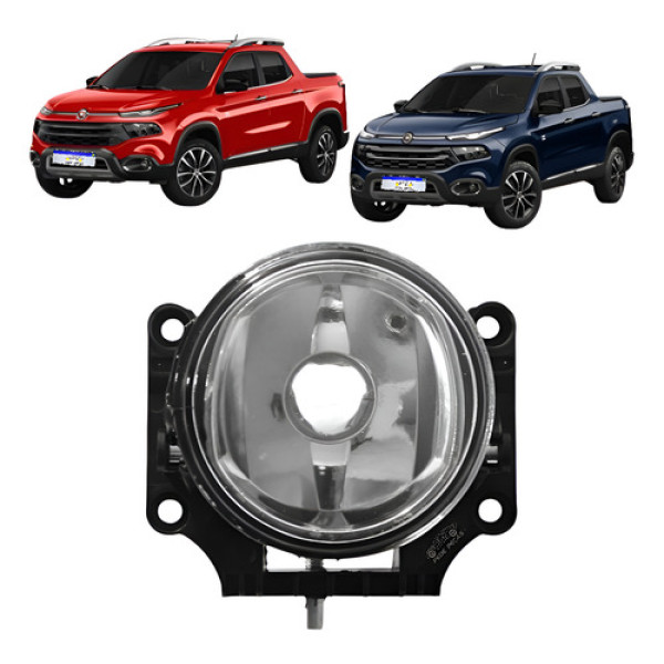 Farol Milha Fiat Toro 2016 2017 2018 2019 2020 2021 Le Novo Cristal