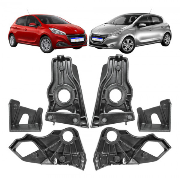 Kit Garra Farol Peugeot 208 2013 2014 2015 2016 17 18 19 Par