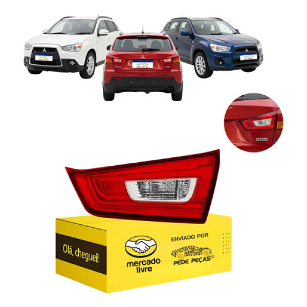 Lanterna Tampa Mitsubishi Asx 2010 2011 12 13 14 A 2022 L.d Direito/passageiro Cristal