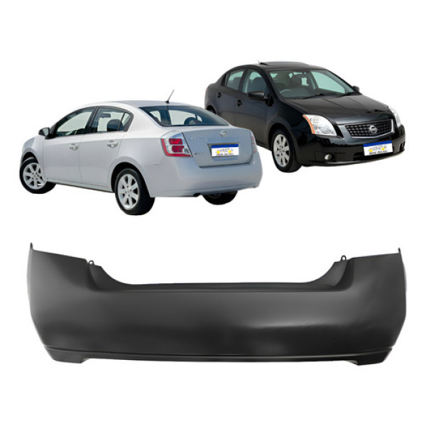 Parachoque Traseiro Sentra 2008 A 2013 Sem Furo Sensor Novo