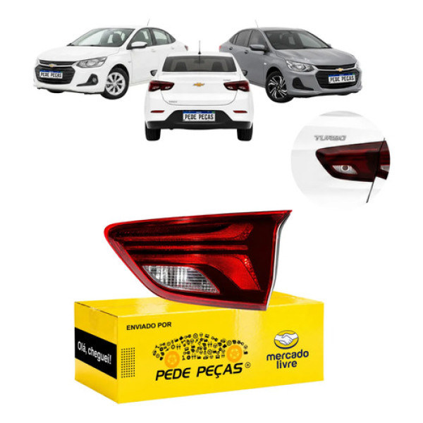 Lanterna Traseira Tampa Onix Plus 2020 21 22 A 2025 S/led Ld Direito/passageiro Vermelho