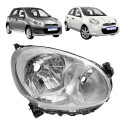 Farol Nissan March Sv 2011 2012 2013 2014 Cromado Novo