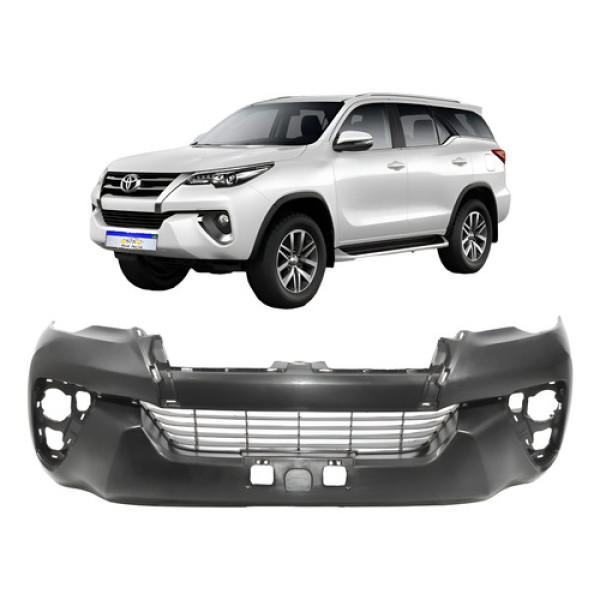 Parachoque Toyota Hilux Sw4 2016 2017 2018 2019 2020 Novo - Preto