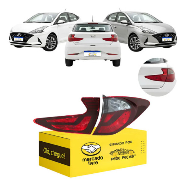 Lanterna Sinaleira Canto E Tampa Hb20 2020 21 2022 Fume L.d Direito/passageiro Fumê