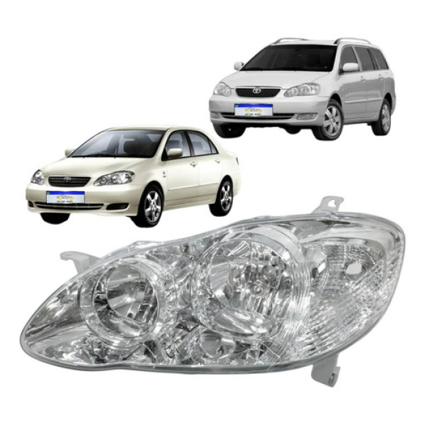 Farol Toyota Corolla Fielder 2003 2004 2005 2006 A 2008 Le Esquerdo/motorista