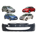 Parachoque Dianteiro Peugeot 307 Cc Hatch Sw Furo Reboque Preto