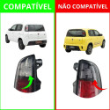 Par Lanterna Uno 2015 2016 2017 2018 2019 2020 2021 Cristal Ambos Lados Vermelho