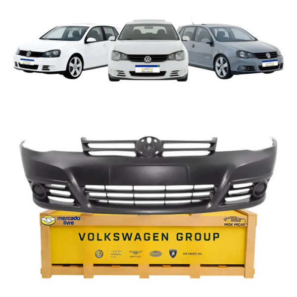 Parachoque Dianteiro Golf 2008 09 A 2013 Original S/ Milha Preto