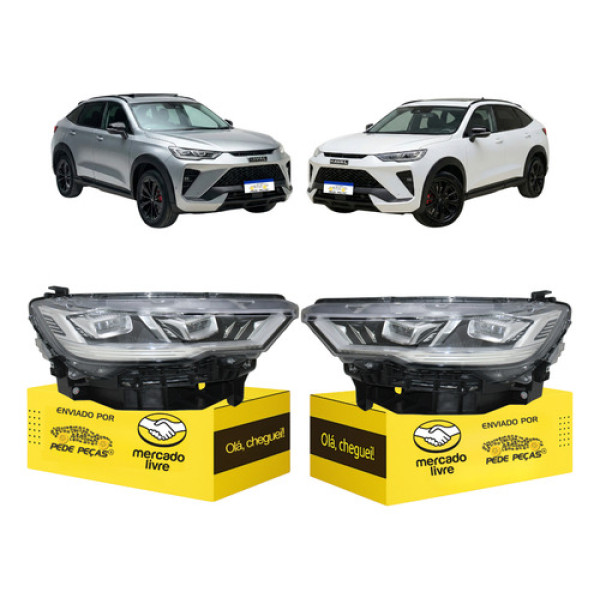 Par Farol Sinaleira Gwm Haval H6 Gt 2024 2025 2026 Full Led Ambos Lados
