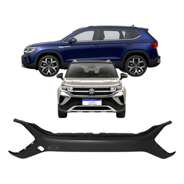 Parachoque Central Superior Volkswagen Taos 2021 A 2025 Novo Preto