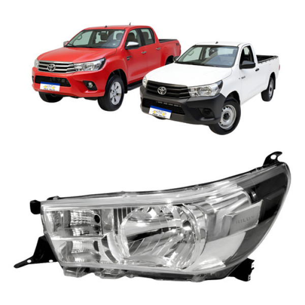 Farol Toyota Hilux 2016 2017 2018 2019 2020 2021 Novo S/led