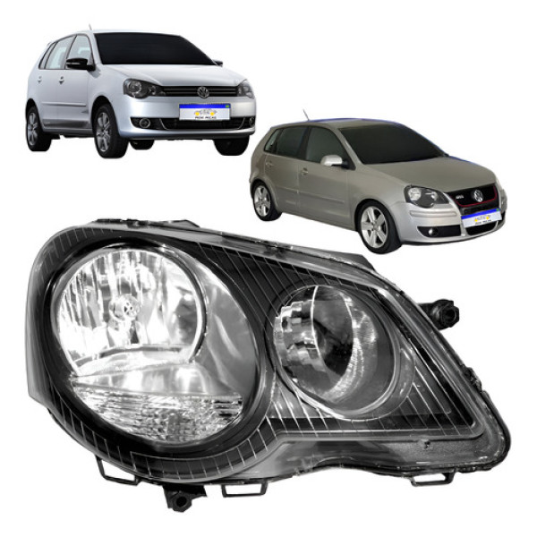 Farol Volkswagen Polo 2007 2008 2009 2010 2011 A 2015 L.d