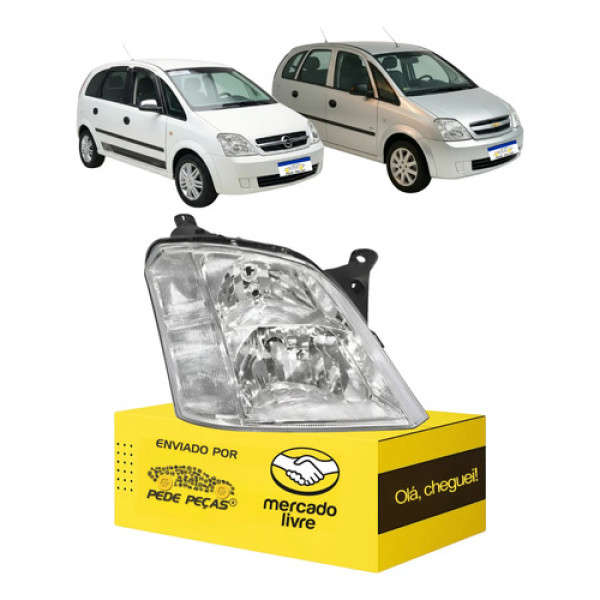 Farol Meriva 2003 2004 2005 2006 2007 2008 A 2012 Ld Direito