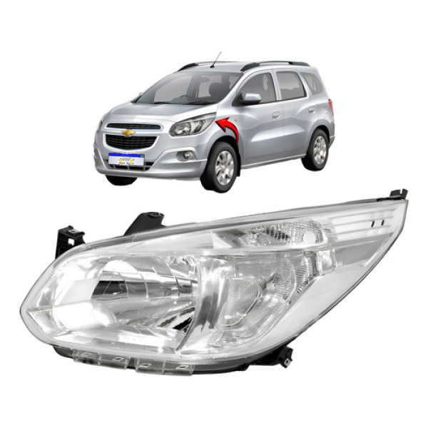 Farol Chevrolet Spin 2012 2013 2014 2015 2016 2017 2018 L.e Esquerdo