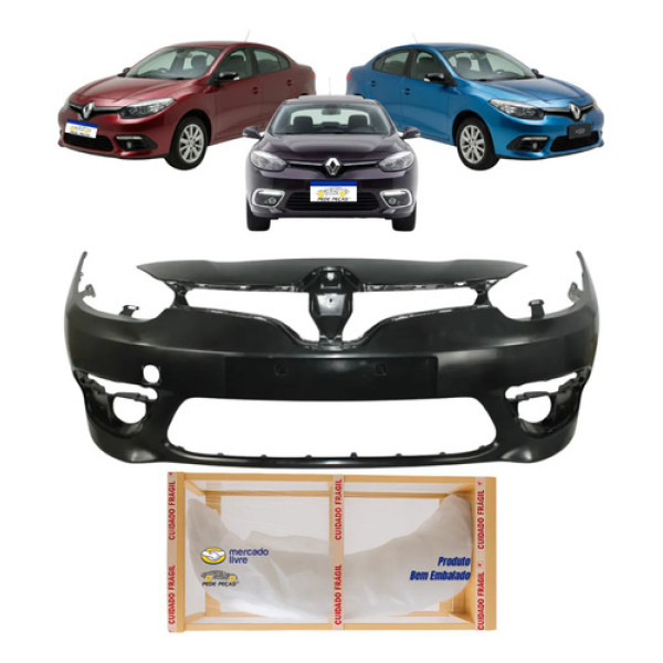 Parachoque Renault Fluence 2015 2016 2017 2018 Novo Preto