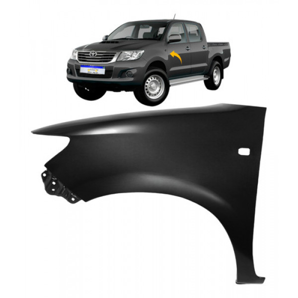 Paralama Toyota Hilux 2012 2013 2014 2015 Furo Pisca Le Novo