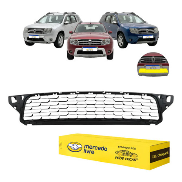 Grade Inferior Renault Duster 2011 12 13 14 2015 Colmeia Preto Fosco