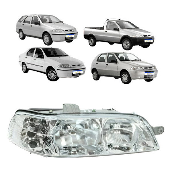 Farol Palio Siena Strada G2 Fire 2001 2002 2003 A 2007 Ld Direito/passageiro