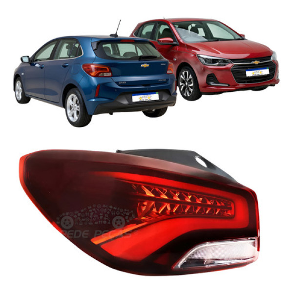 Lanterna Esquerda C/ Led Chevrolet Onix Hatch 2020 A 2025