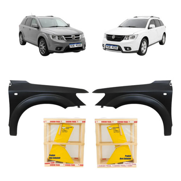 Par Paralama Fiat Freemont 2011 2012 2013 2014 2015 Novo