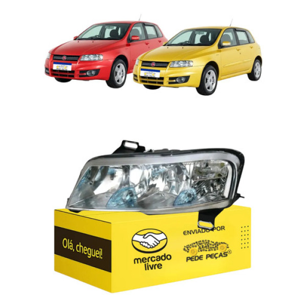 Sinaleira Farol Fiat Stilo 2008 2009 2010 2011 Cromado Le Esquerdo/motorista