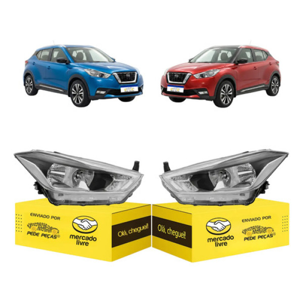 Par Farol Sinaleira Nissan Kicks 2017 18 19 20 2021 S/led Ambos Lados