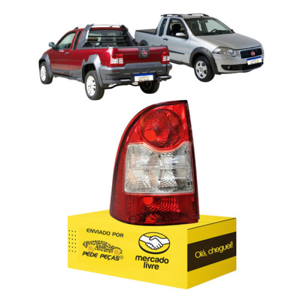 Lanterna Sinaleira Esquerda Strada 2009 2010 2011 2012 2013 Esquerdo/motorista Vermelho
