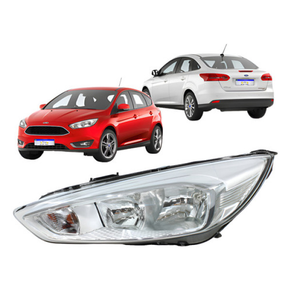 Farol Ford Focus 2016 2017 2018 2019 Dianteiro L.e Novo Esquerdo