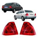 Par Lanterna Peugeot 307 Sedan 2007 2008 2009 2010 2011 2012 Ambos Lados Vermelho