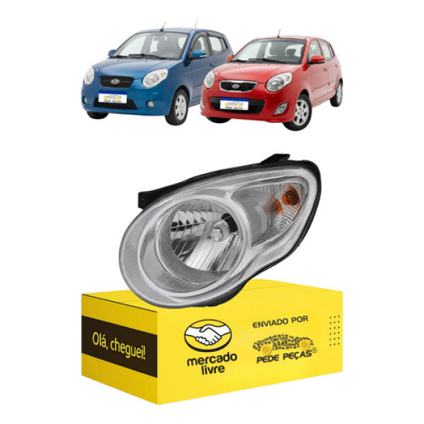 Farol Sinaleira Kia Picanto 2008 2009 2010 2011 Novo L.e Esquerdo/motorista