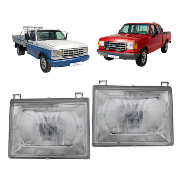 Farol Ford F-1000 F-4000 1993 1994 1995 Par Sem Suporte Novo Ambos Lados