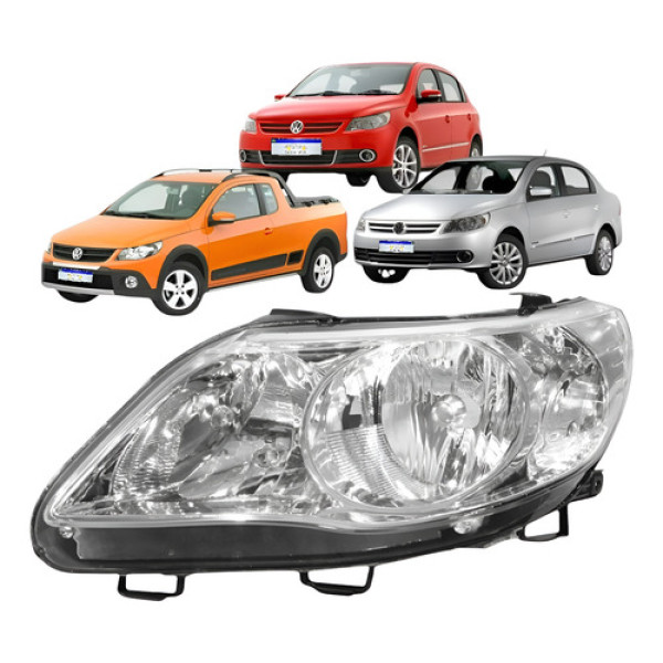 Farol Gol Voyage Saveiro G5 2009 2010 2011 2012 2013 Novo Le Esquerdo/motorista