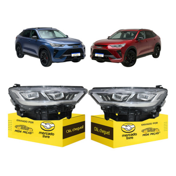 Par Farol Gwm Haval H6 Gt 2024 2025 2026 Full Led Ambos Lados