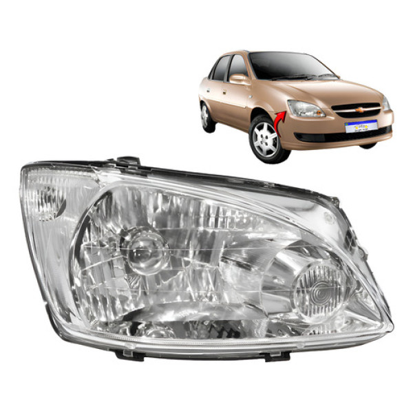 Farol Chevrolet Classic 2011 2012 2013 2014 2015 2016 L.d Direito Farol Chevrolet Classic 2011 2012 2013 2014 2015 2016 L.d Direito