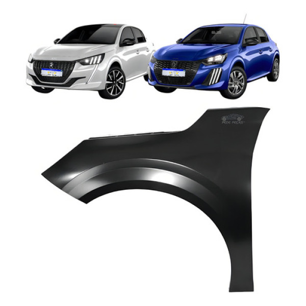 Paralama Peugeot 208 2021 2022 2023 L.e Dianteiro Cor Esquerdo Motorista