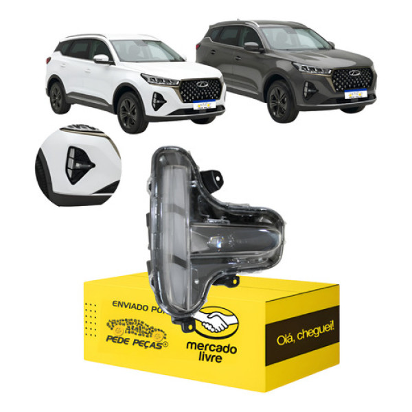 Farol Milha Cibie Chery Tiggo 7 2023 2024 2025 2026 L.d Cristal