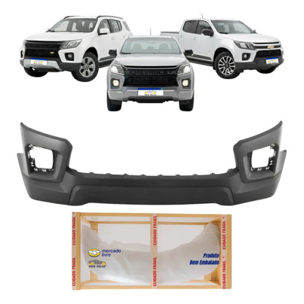 Parachoque S10 Trailblazer 2021 2022 2023 2024 Novo Preto