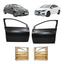 Par Porta Dianteira Cruze Hatch 2017 18 19 20 A 2023 Nova Dianteira Ambos Preto