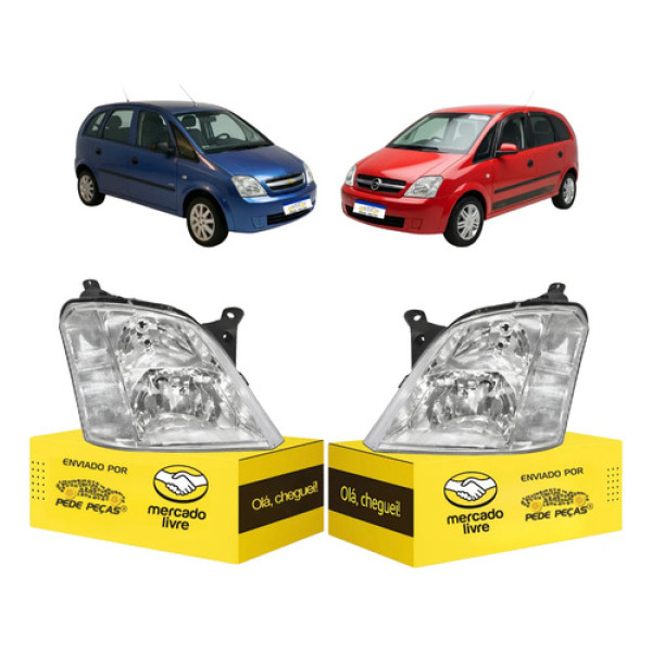 Farol Meriva 2003 2004 2005 2006 2007 2008 2009 10 11 12 Par Ambos Lados