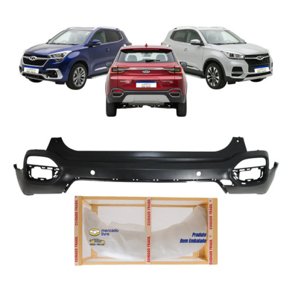 Parachoque Traseiro Chery Tiggo 5x 2019 2020 2021 2022 Novo