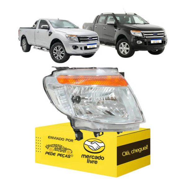 Sinaleira Direita Ford Ranger 2013 2014 2015 2016 Cromado Direito/passageiro