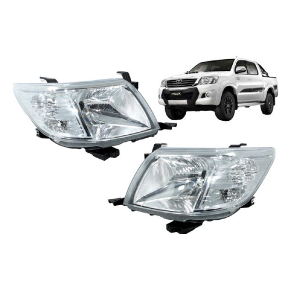 Farol Toyota Hilux 2012 2013 2014 2015 Sr Srv Pick Up Novo